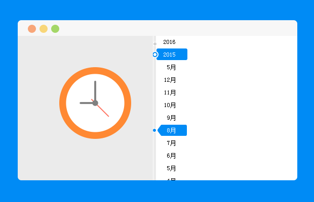 一款精简实用的时间轴插件一timeline
